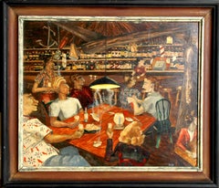 Television, Oil Painting by B.G. Bradley