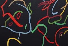 Spring Song II, litografia espressionista astratta di Susan Elias