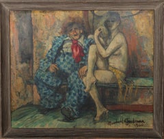 Vintage Clown and Nude