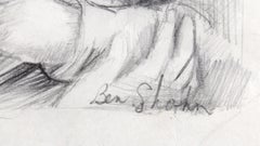 Enfermera y paciente, dibujo original de Ben Shahn