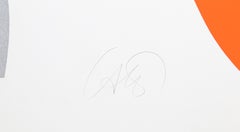 Nude in Profile, Minimalist Abstract Screenprint by Bob Cato