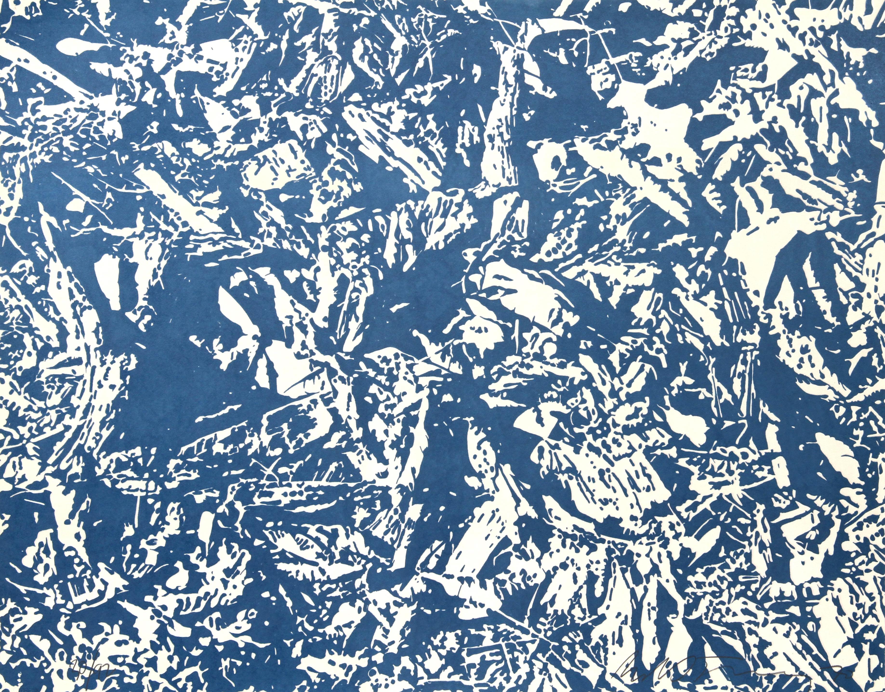Trash, Abstract Lithograph by Bob Stanley