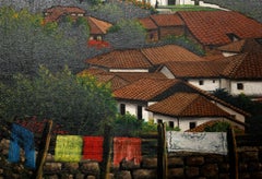 Woman in Hat in Honduras, Painting by Jose Antonio Velasquez 1957