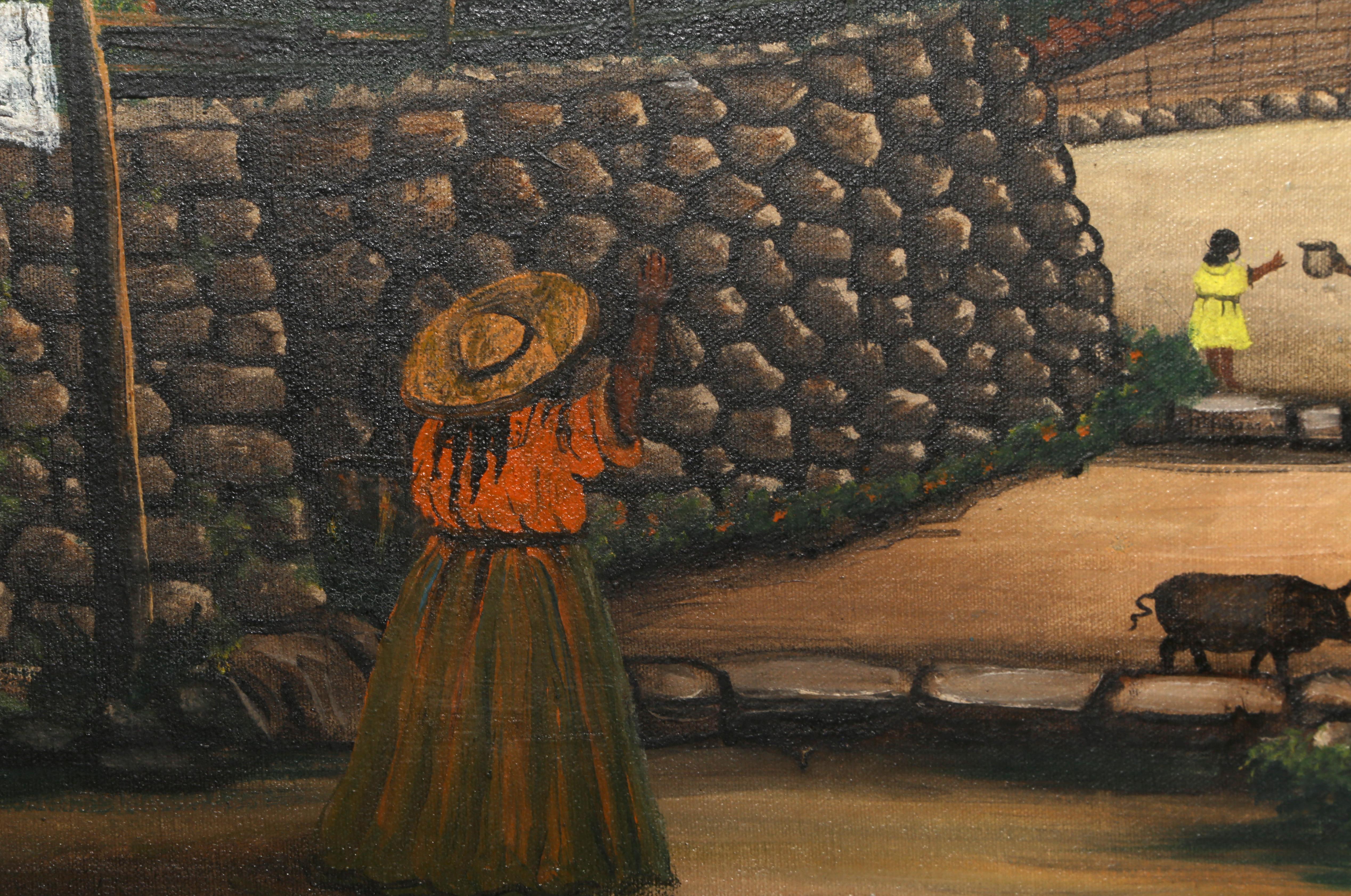 Donna con cappello in Honduras, Dipinto di Jose Antonio Velasquez 1957 1