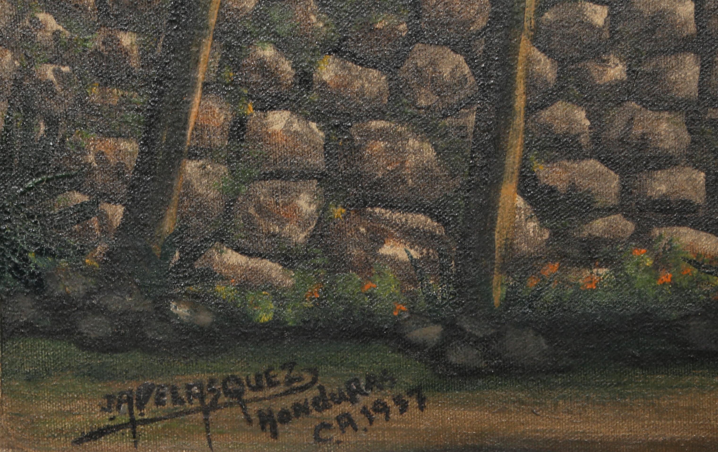 Donna con cappello in Honduras, Dipinto di Jose Antonio Velasquez 1957 2