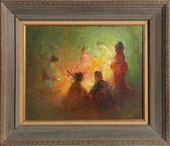 Women Gathered, Oil Painting by William Harnden