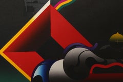 Lost Paradise 8, Abstract Woodblock Print by Akira Kurosaki