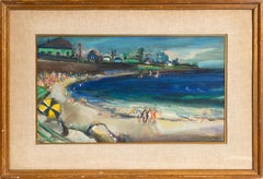 Rockport, Maine - Pintura acrílica impresionista de paisajes marinos de Jean Louis Liberte