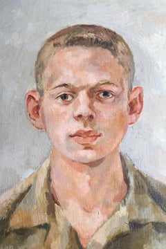 Portrait of a Young Man, Oil Painting by Stanley Mitruk