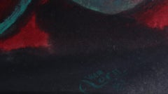 St. George and the Dragon, Abstract Expressionist Painting by Alfred van Loen