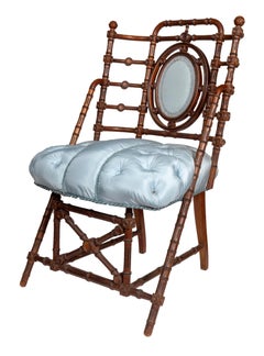 Signed George Hunzinger, Walnut Side Chair, 1869