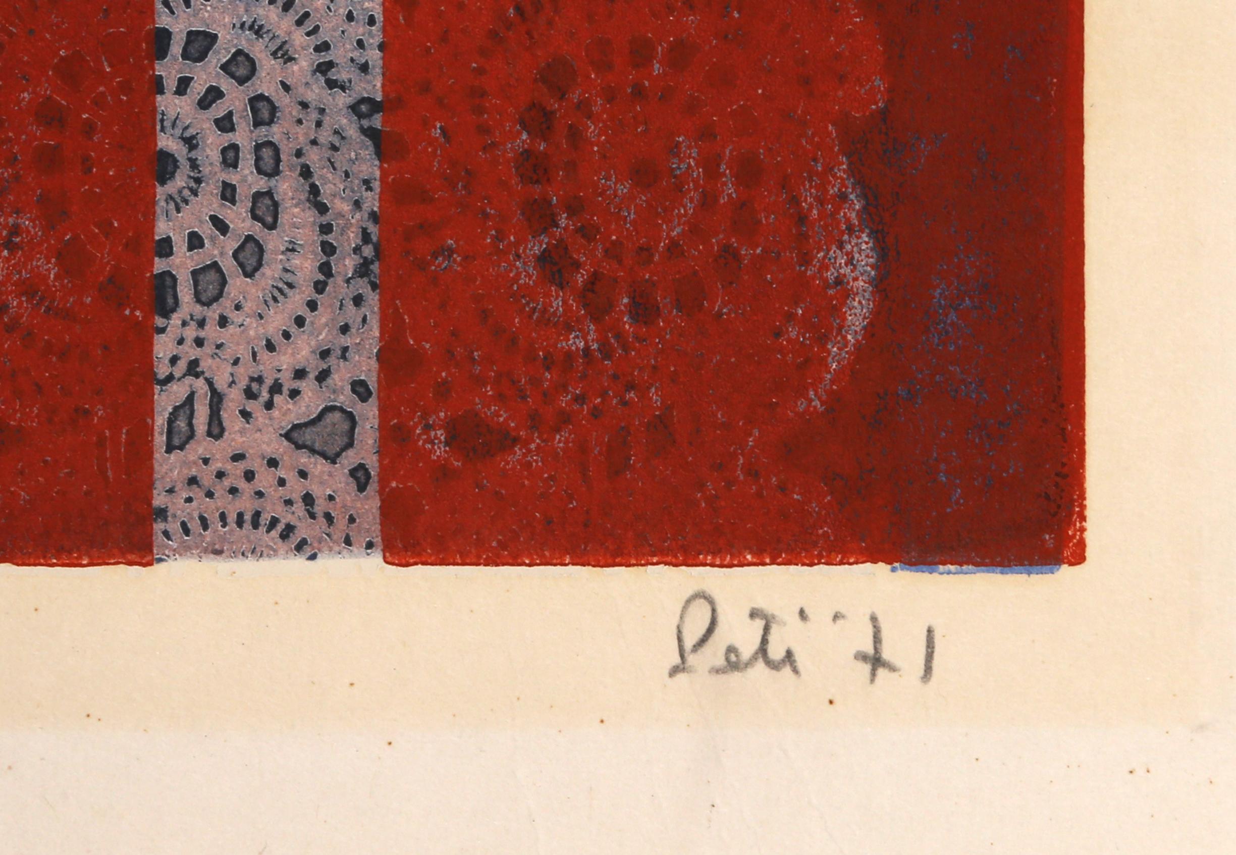 Millepertuis Corail, Stampa xilografica di Gaston Petit in vendita 1
