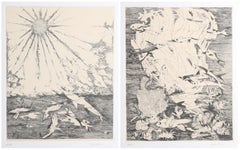 Nel Mare del Non Dormito Sonno, Portfolio di acqueforti surrealiste di Bartolini