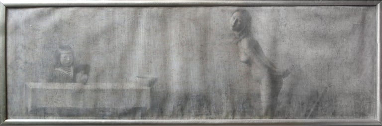 Garcon Pres Dune Table Et Une Nue - 
