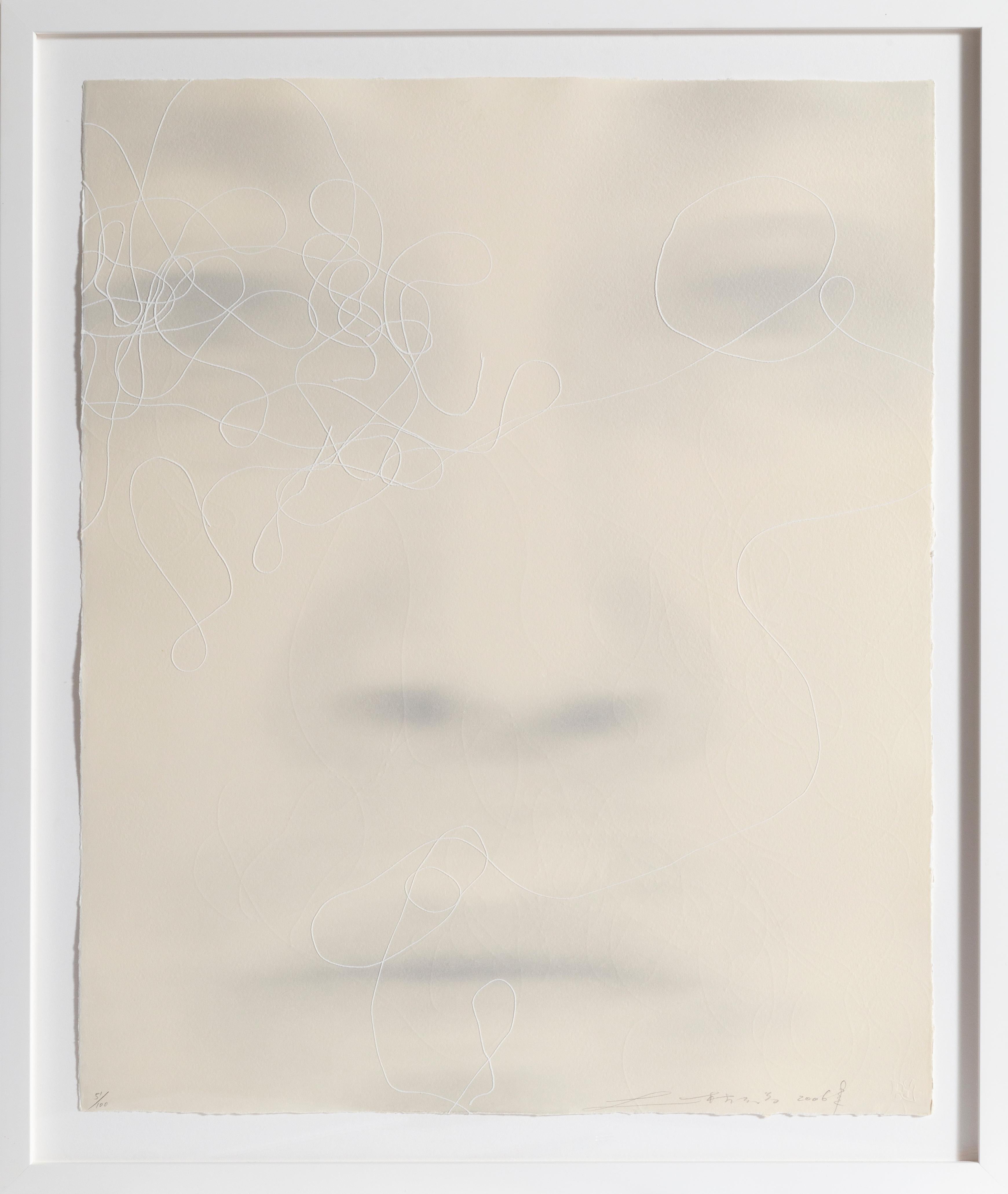 Focus, Contemporary Photorealist Mixed-Printing Portrait by Lin Tianmao