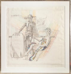 Summer Pregnancy Drawing, Colored Pencil and Graphite Drawing by Larry Rivers