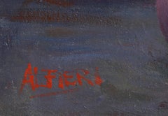 Clownesse, Surrealist Oil Painting by Philippe Alfieri