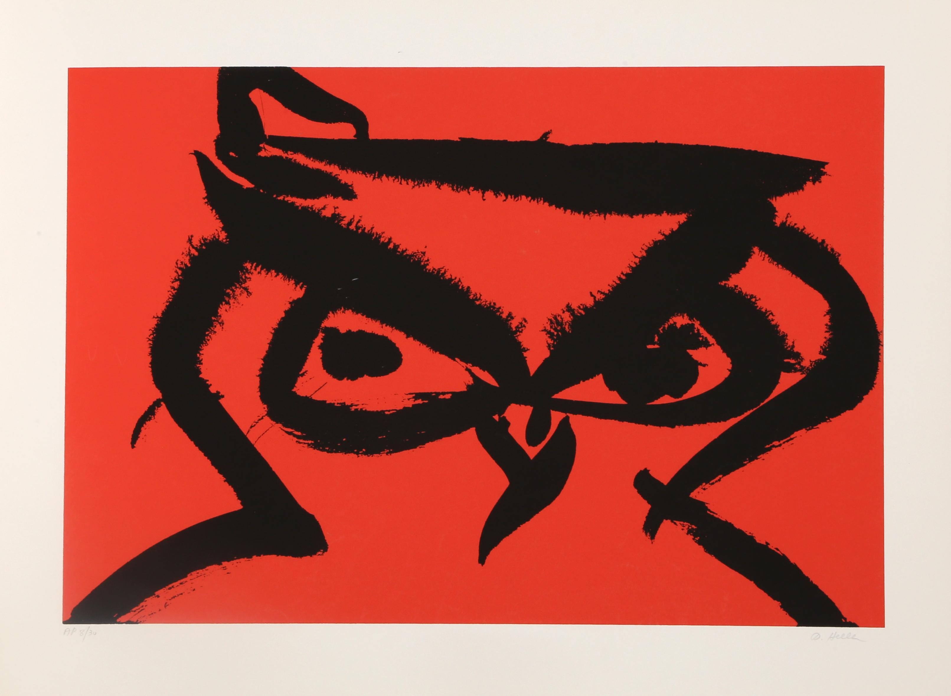 Dorothy Heller Animal Print - Owl, Pop Art Silkscreen 