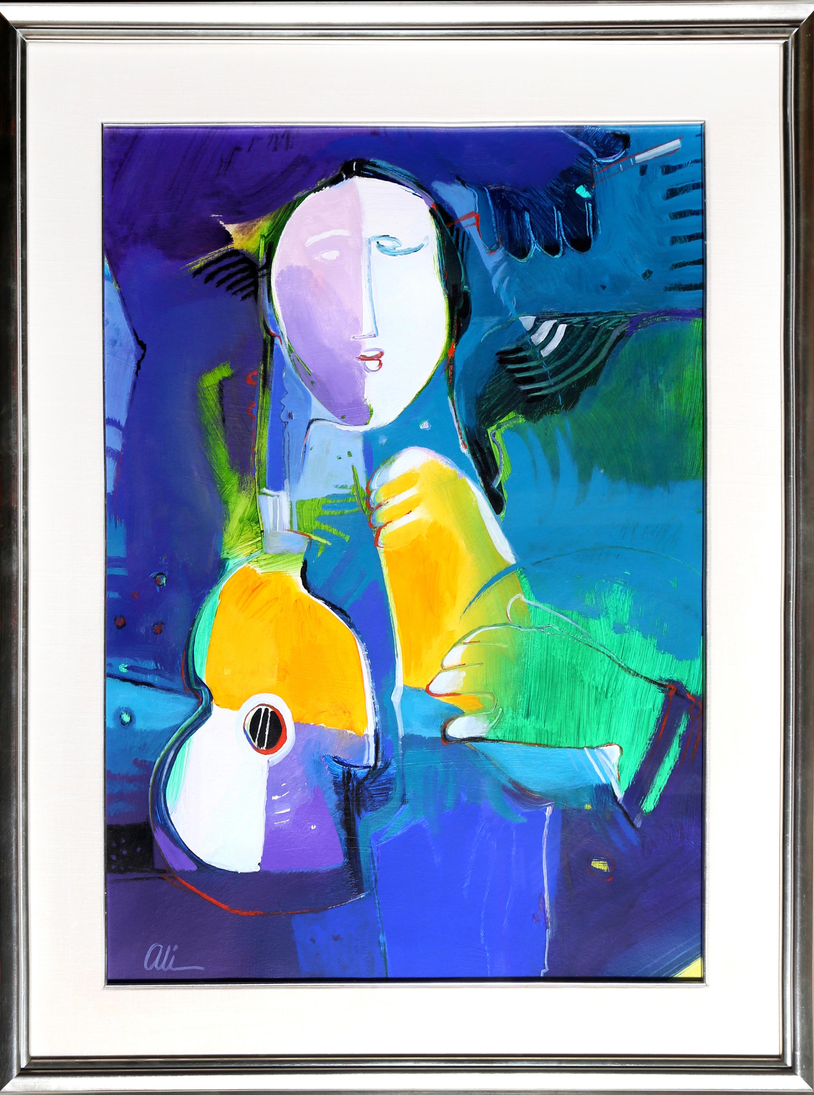 Ali Golkar Figurative Painting - The Musician