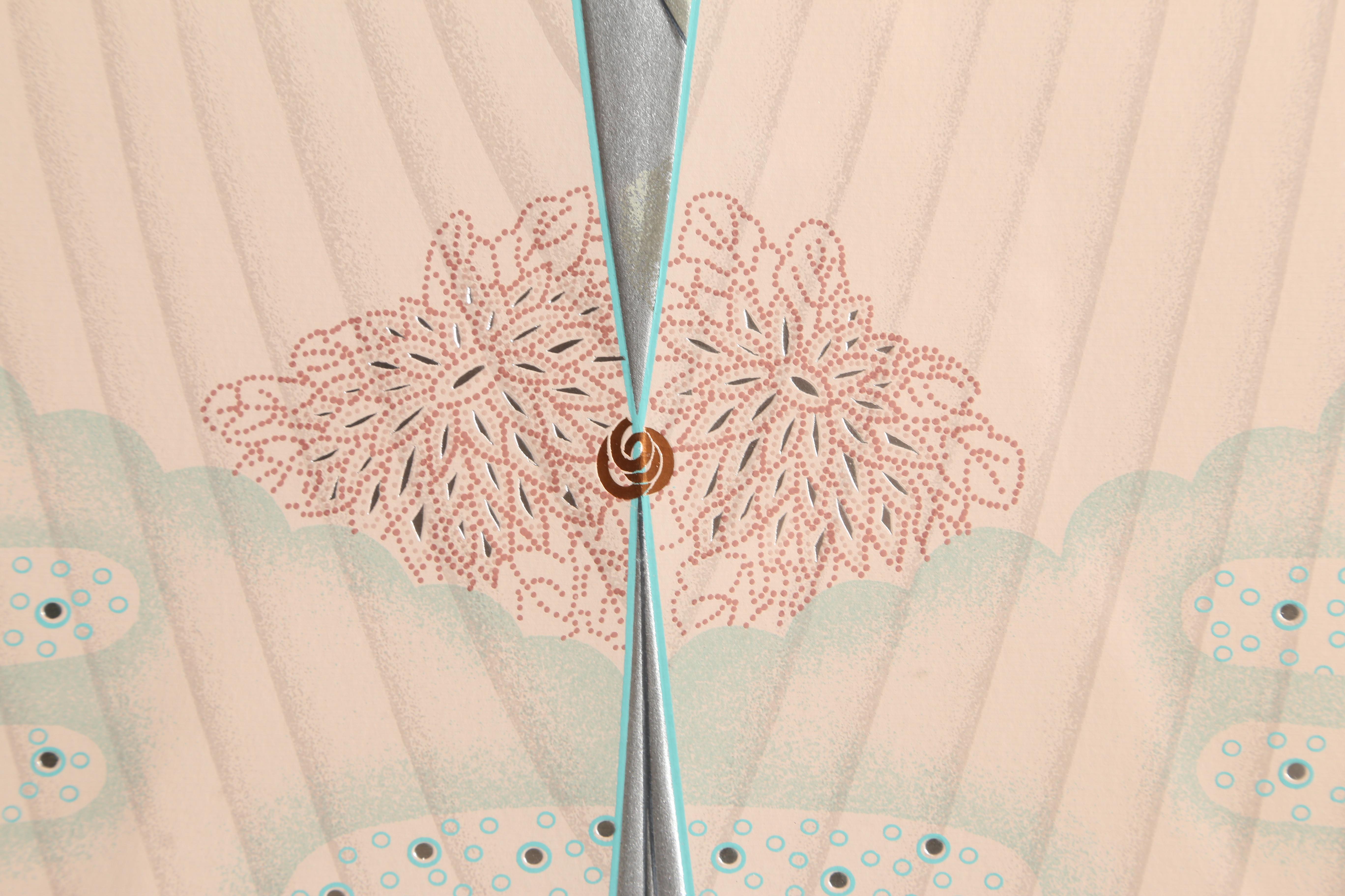 Angel Flügel mit Engelsflügel (Art déco), Print, von Lillian Shao