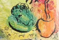 Kunsthaus Zurich Exhibition, Modern Offset Lithograph Poster after Marc Chagall