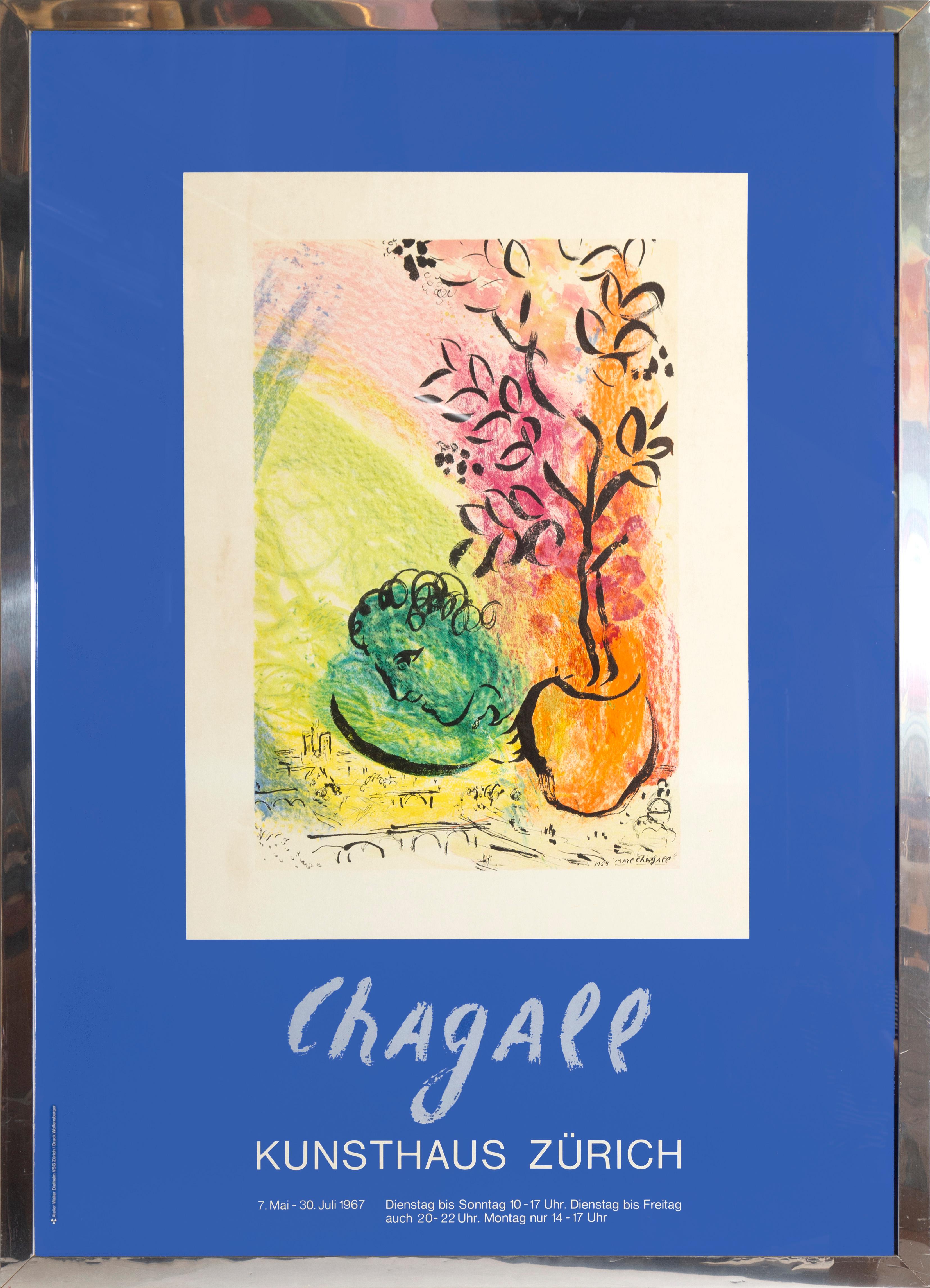 Chagall at Kunsthaus Zurich, 1967 Offset Print after Marc Chagall