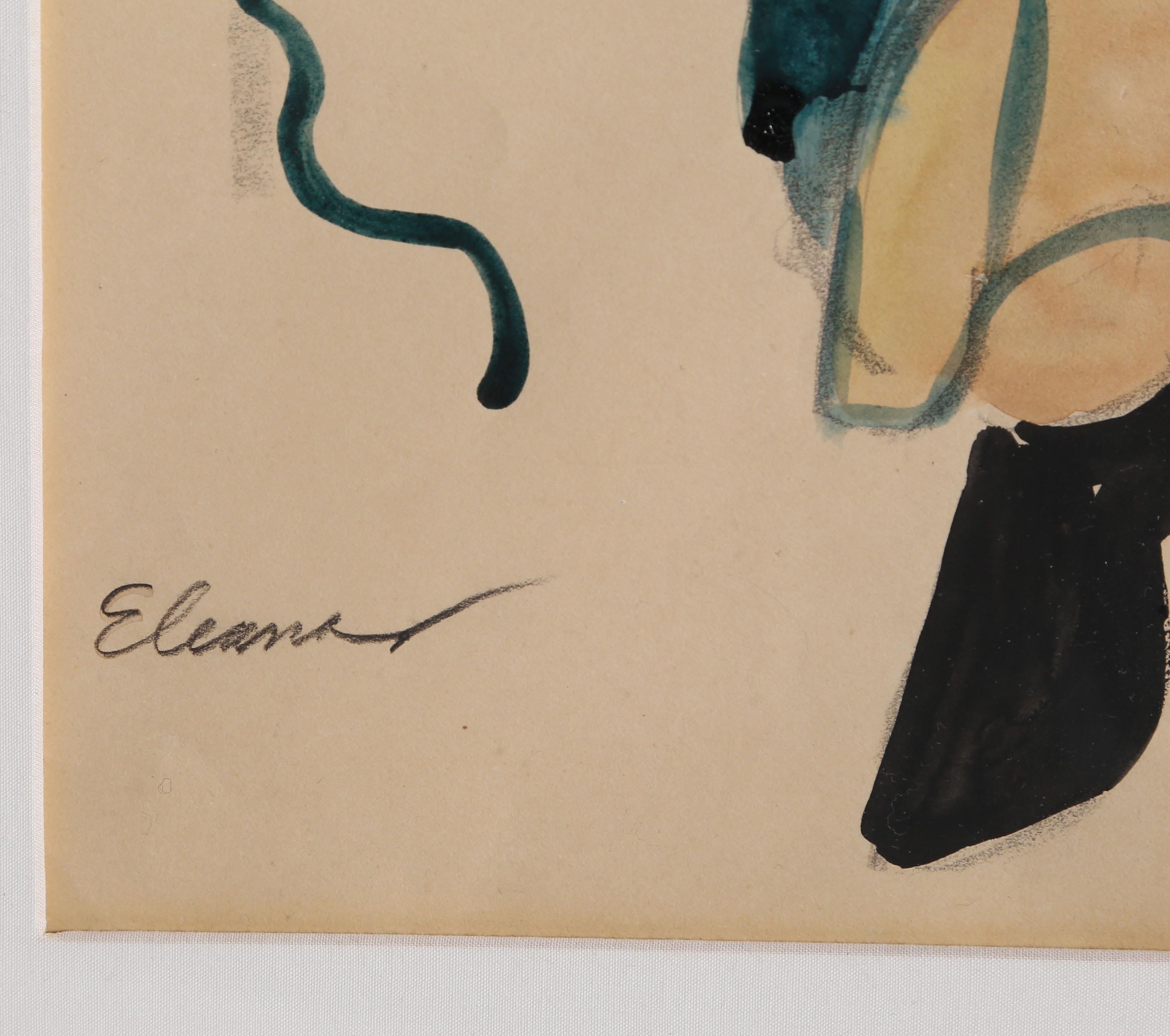 Eleanor, Aquarell auf Archivpapier von Emmet Edwards im Angebot 3