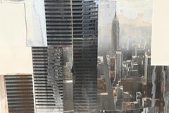 Una prospettiva catastrofica, matita colorata e acquerello di Richard Davies