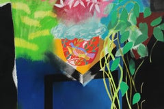 Still Life, large Vertical Drawing by Walter Bachinski