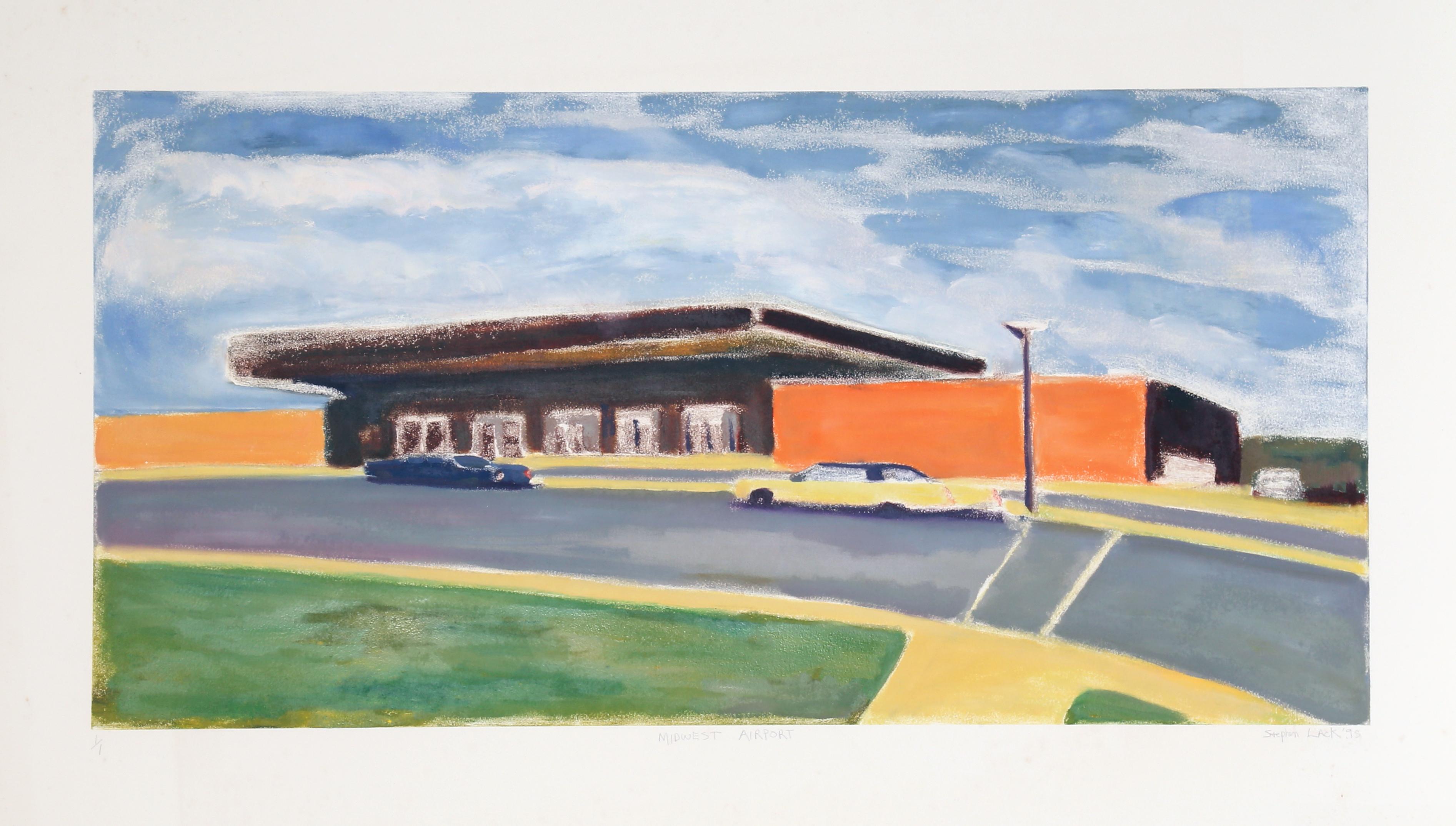 Midwest Airport, Monotype by Stephen Lack
