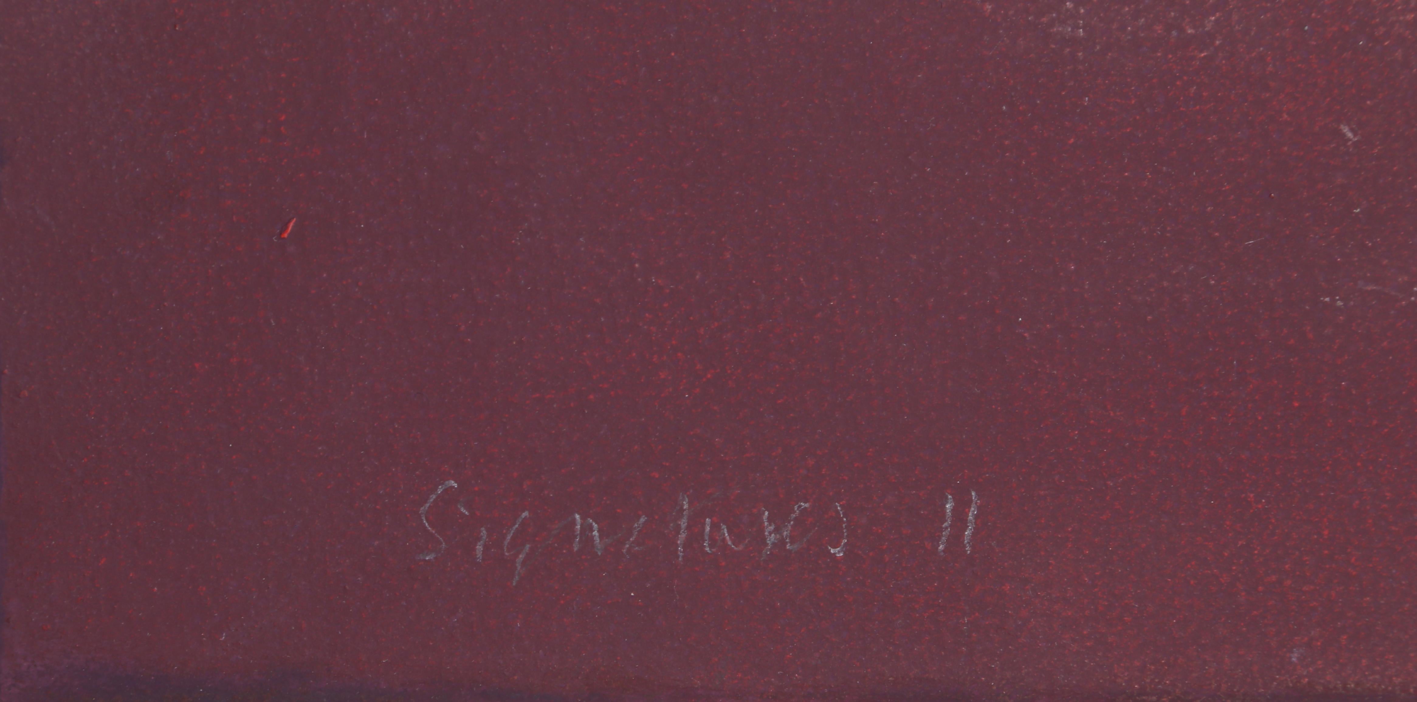 Signatures II, peinture minimaliste sur supports mixtes de Robyn Denny en vente 4