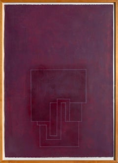 Signatures II, peinture minimaliste sur supports mixtes de Robyn Denny