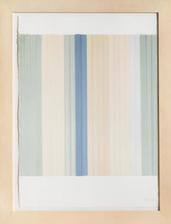 Untitled No. 11, Minimalist Stripe painting by Francisca Sutil