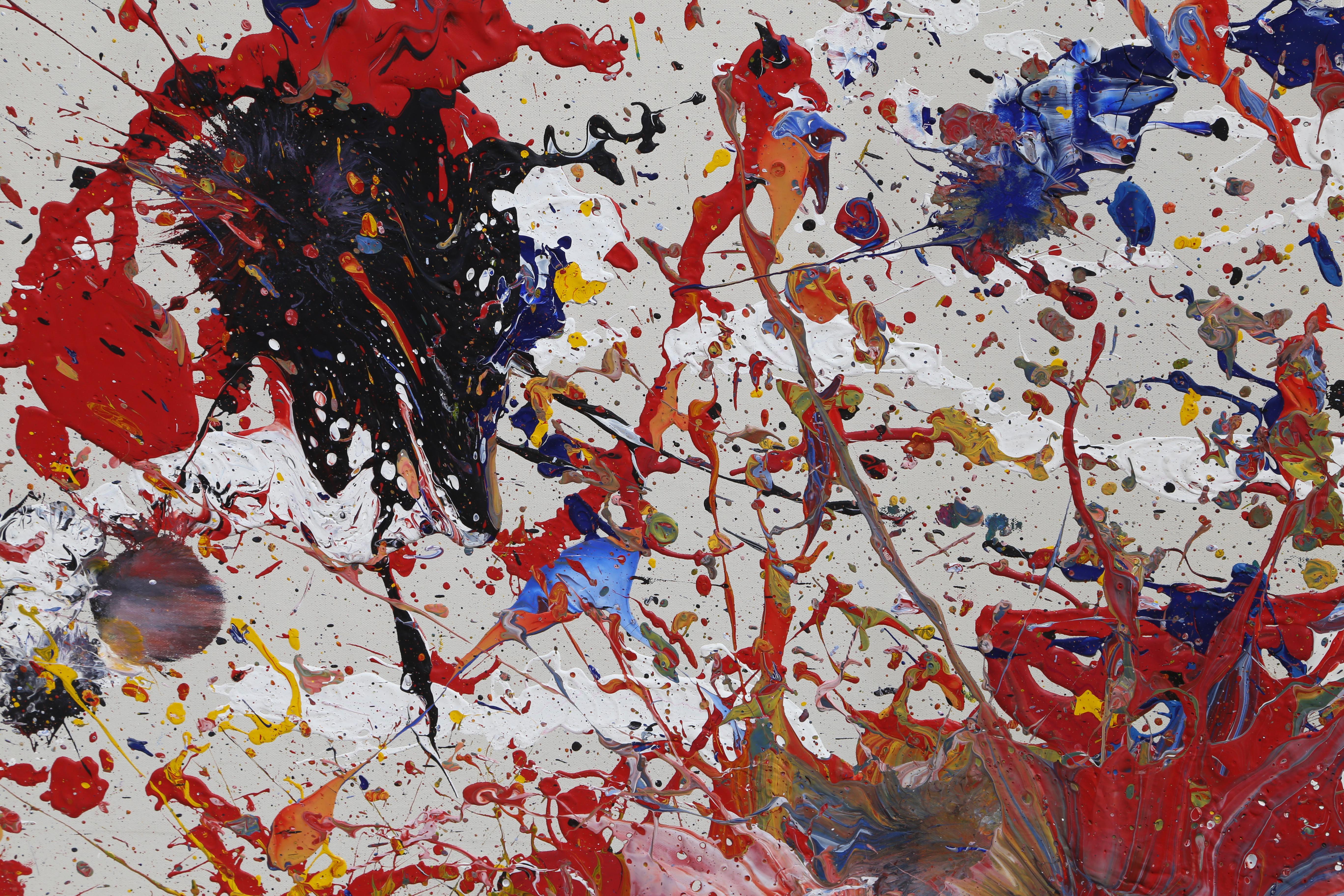 Peinture abstraite de grande taille de Judy Wahl en vente 2