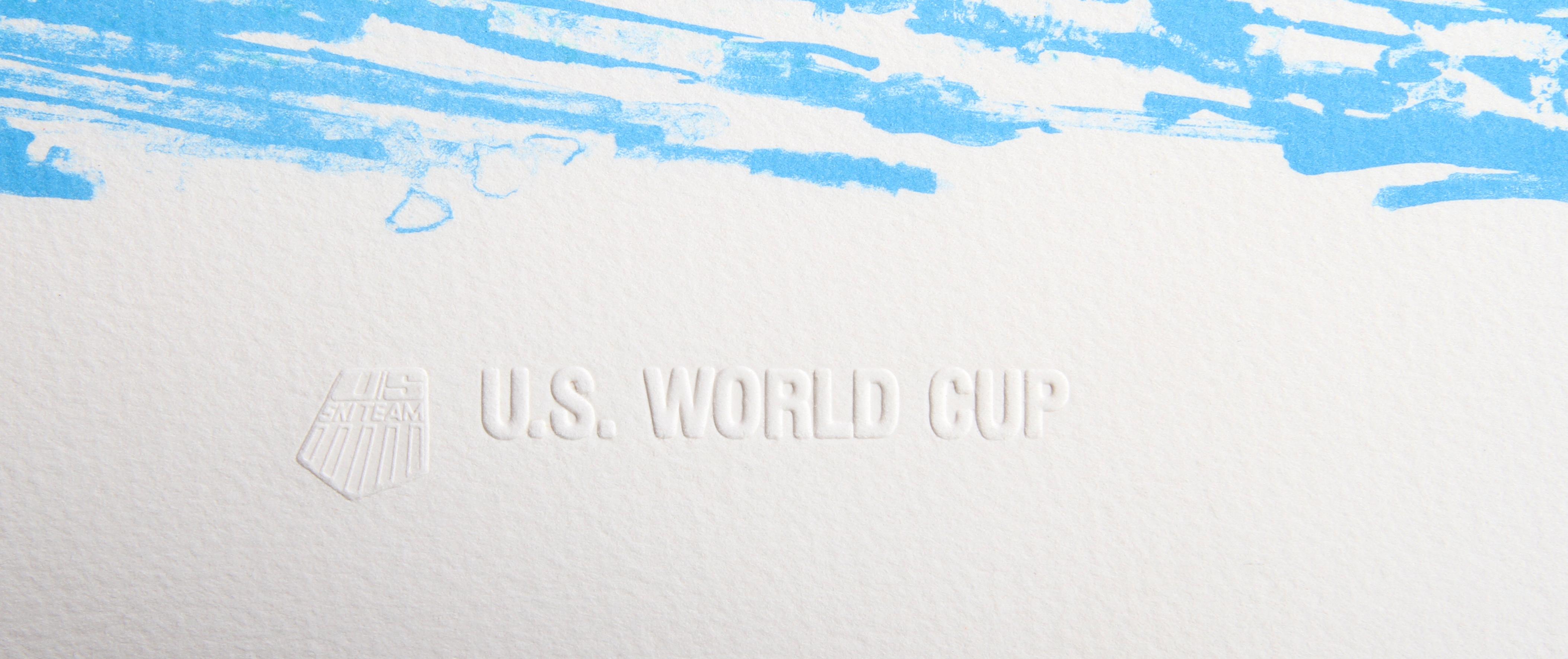 Lithographie « Skiing » de la Coupe du monde, par Jim Jonson en vente 2