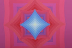 Mao18, Colorful OP Art Silkscreen by Ryo Tokita