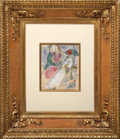 Variation de l'Ecuyère, Original Modern Painting on Paper by Marc Chagall
