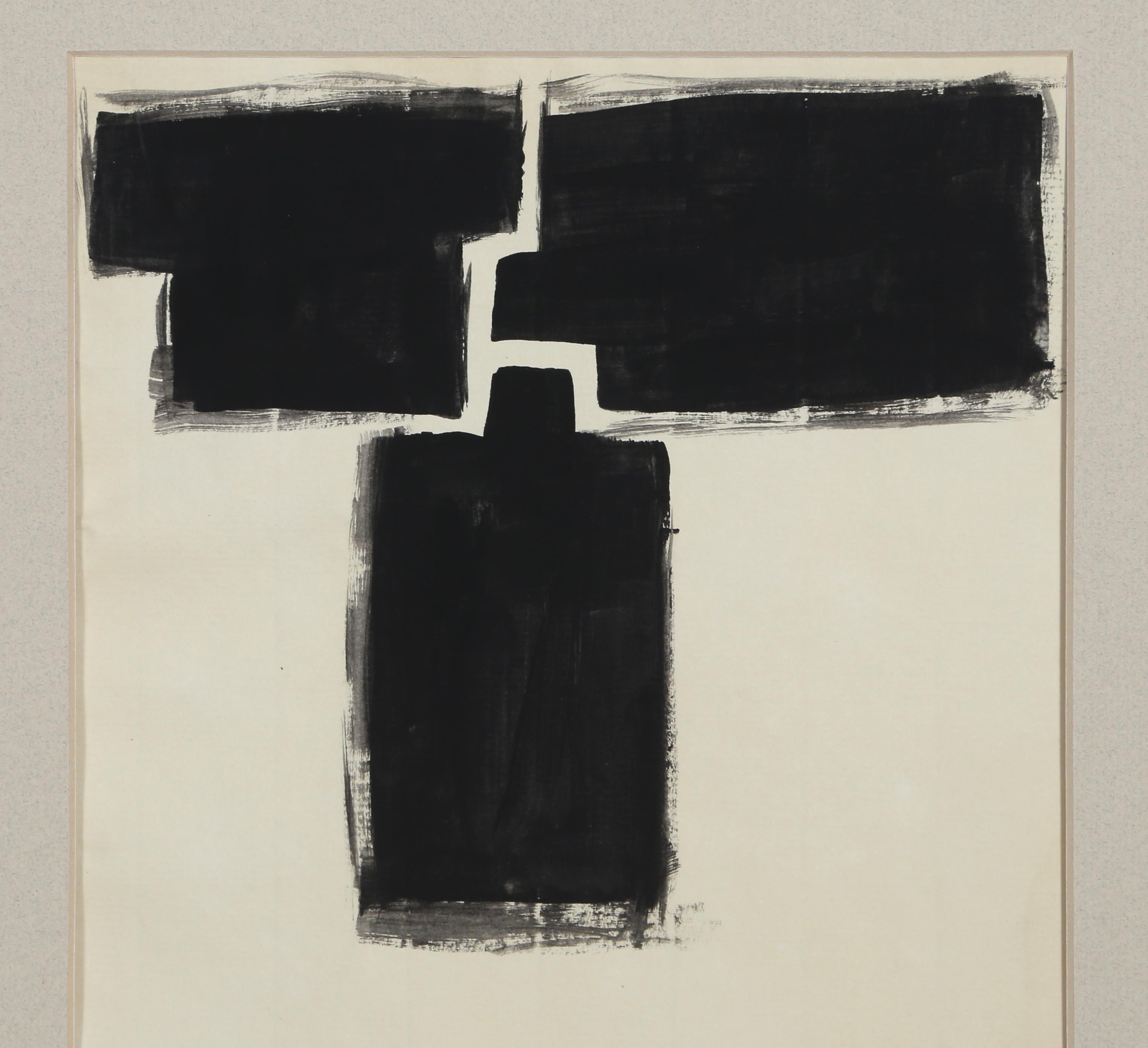 Minimalist Drawing by Eduardo Chillida For Sale 1