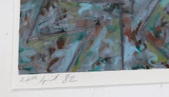 24 aprile, Disegno astratto espressionista a pastello ad olio di Ben Hancocks