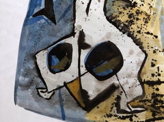 Abstract #1, Abstract Watercolor Painting on Paper by Chris Ritter