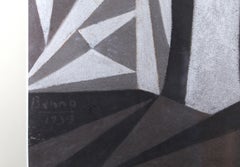 Madre cubista, disegno a pastello su carta di Benjamin Benno