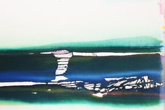 Corriente, obra abstracta sobre papel de Geri Taper