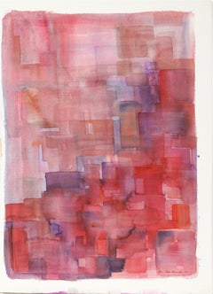 Caged, Abstract Work on Paper by Geri Taper
