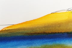 Hilos del Mañana, obra abstracta sobre papel de Geri Taper