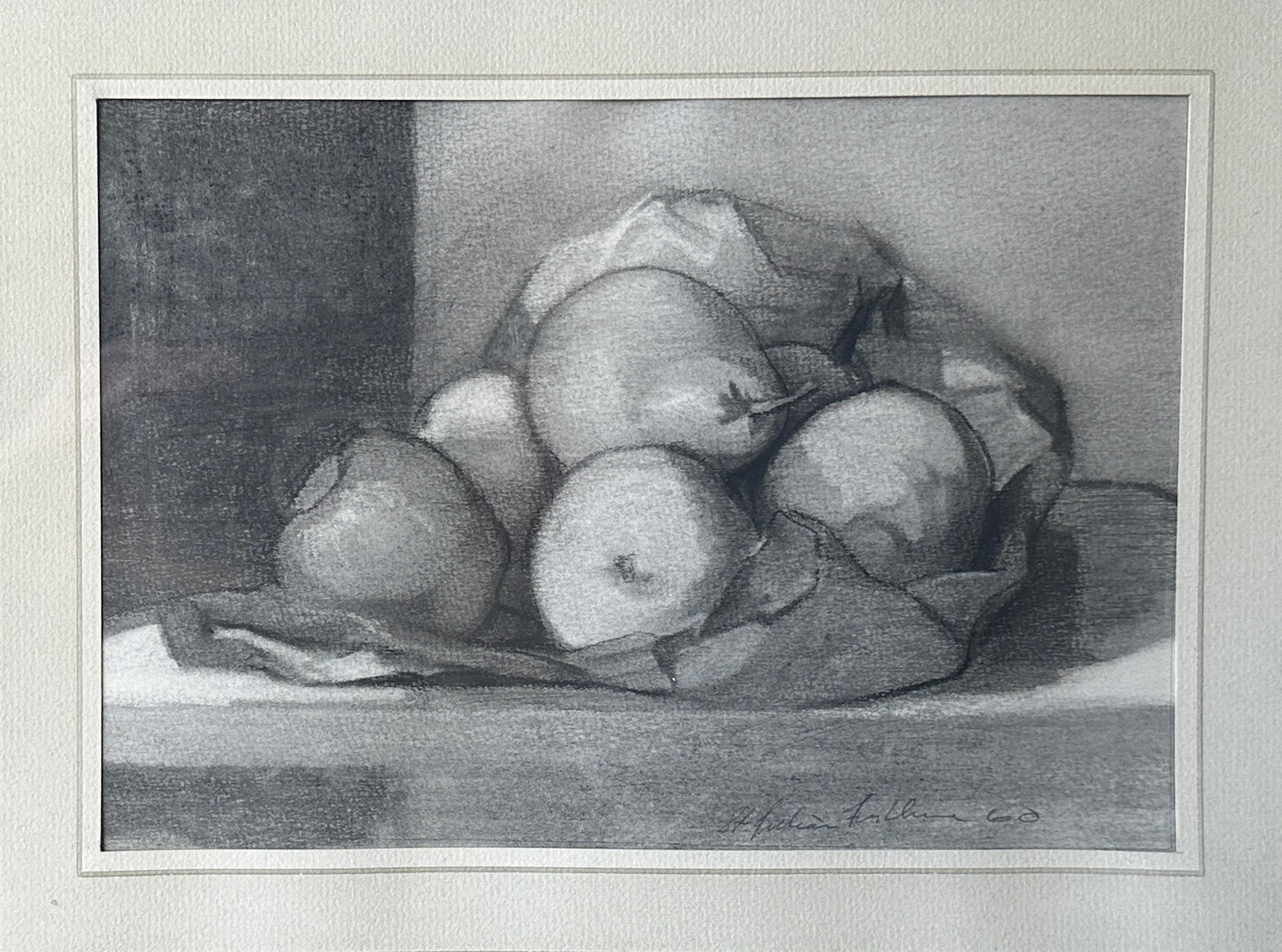 Still Life, Charcoal on Paper drawing by St. Julian Fishburne For Sale 1