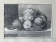 Still Life, Modern Charcoal on Paper Drawing by St. Julian Fishburne