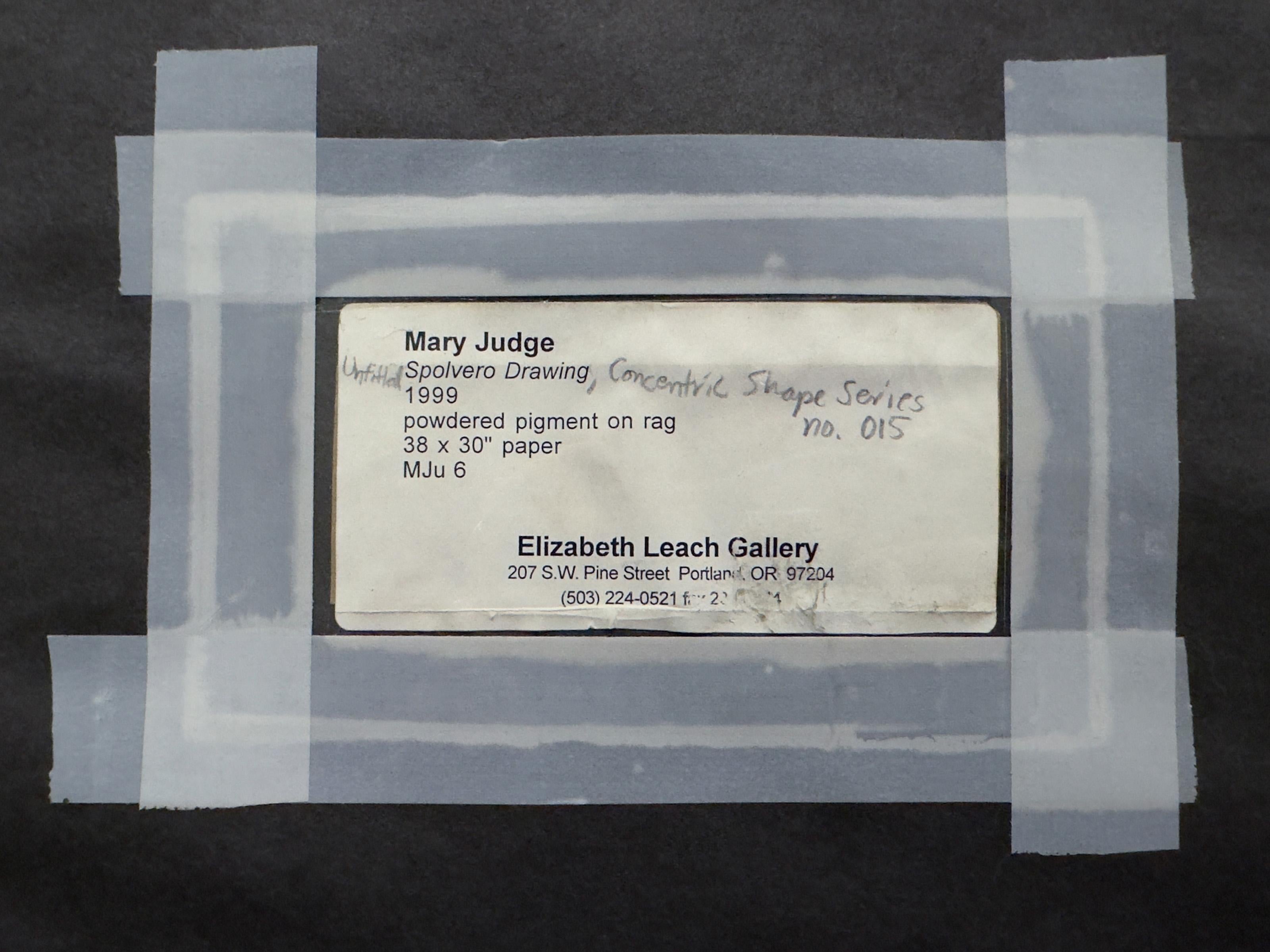 Sans titre, pigment poudré sur papier abstrait de Mary Judge en vente 3