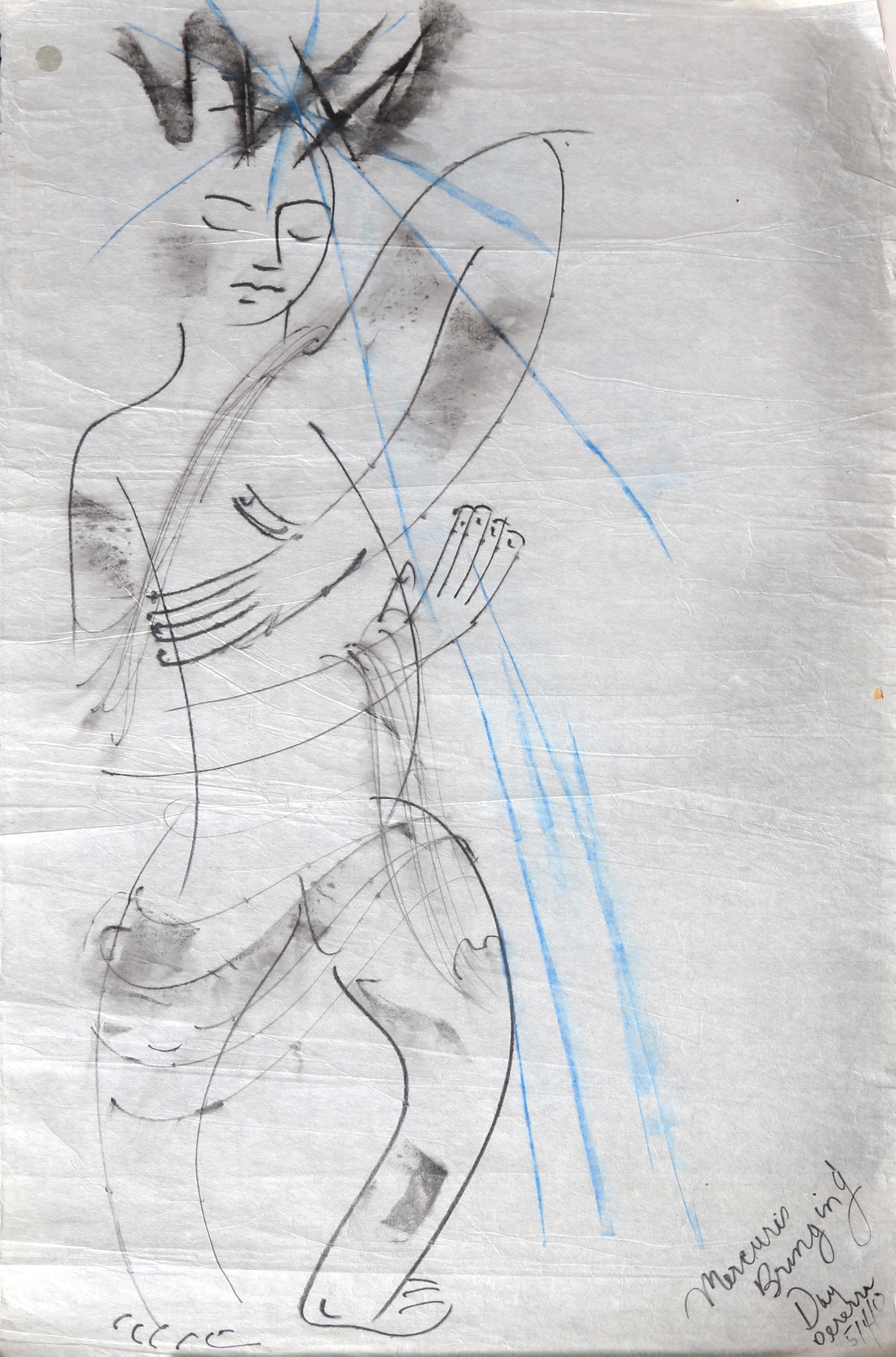 Mercurius Bringing Day
Irene Rice Pereira, Américaine (1902-1971)
1940
Pastel sur papier de riz, signé, titré et daté au pastel
38.5 x 24.5 in. (97.79 x 62.23 cm)
