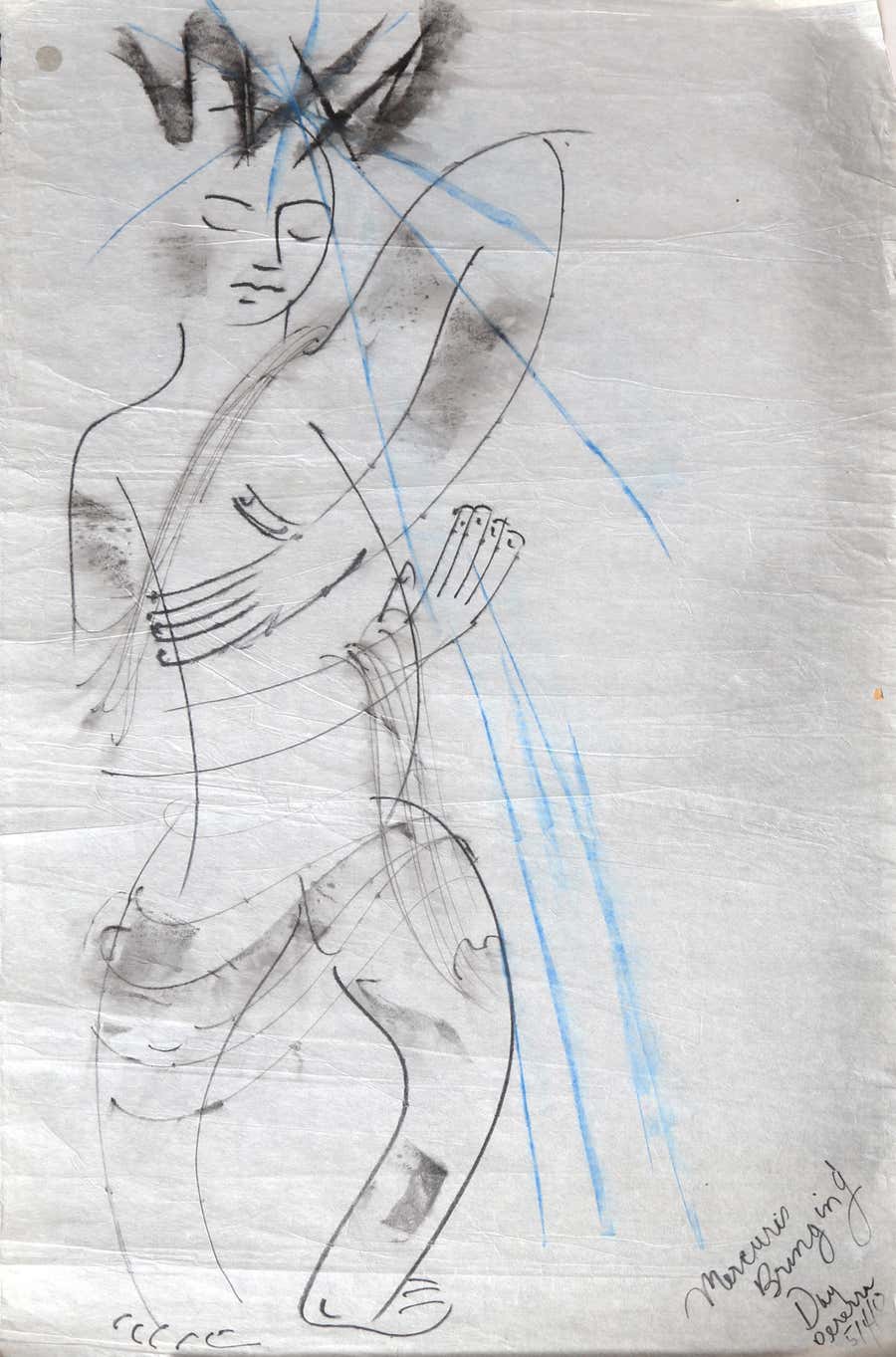 Mercurius Bringing Day, 1940 Pastel by Irene Rice Pereira
