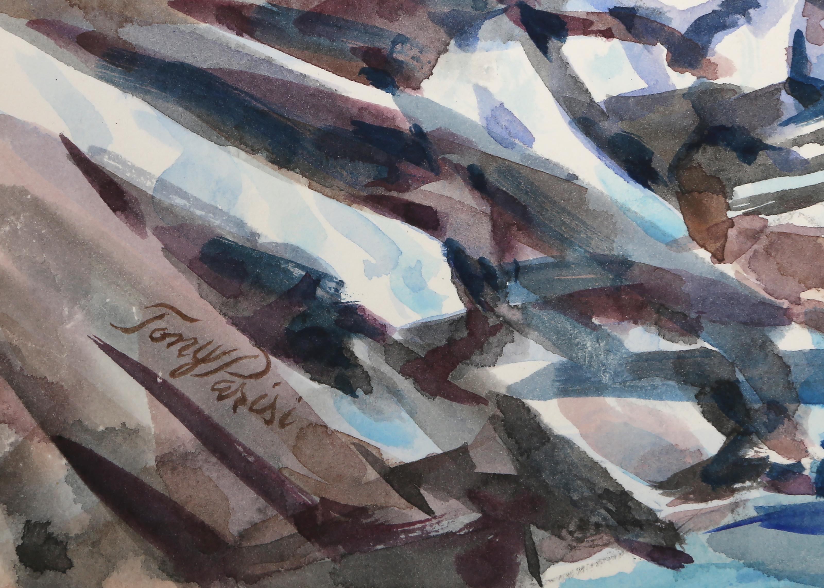 Mountain Creek, acquerello di Tony Parisi in vendita 3